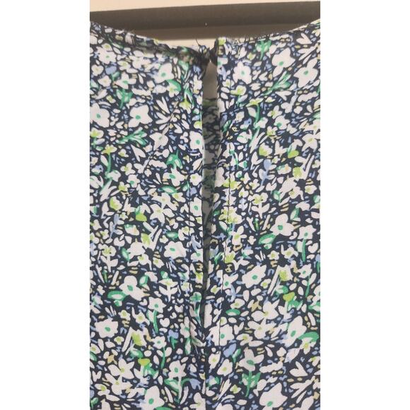 Anne Carson Woman's Short Sleeve High-Low Top Plus Size 3X Ditzy Floral Spring - Picture 8 of 10